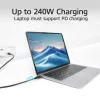 ACT USB4 20Gbps 240W USB Type-C kabelis 1 metrs melns