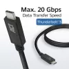 ACT USB4® 20Gbps kabelis, USB-C, USB-IF sertificēts, 1 metrs