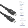 ACT USB 3.0 10Gbps 60W USB Type-C kabelis 0,5m melns