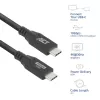 USB Type-C kabelis ACT AC7442 2m 10Gbps 60W Melns