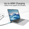 USB Type-C kabelis ACT AC7442 2m 10Gbps 60W Melns