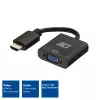 ACT 0,15 metri, HDMI-A vīr. uz VGA siev. adapteris, ar audio