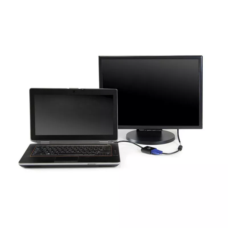 ACT 0,15 metri, HDMI-A vīr. uz VGA siev. adapteris, ar audio