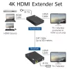AV raidītājs un uztvērējs ACT 4K HDMI 2.0 pagarinātāja komplekts pa CAT6 UTP ar IR atbalstu 60 metri