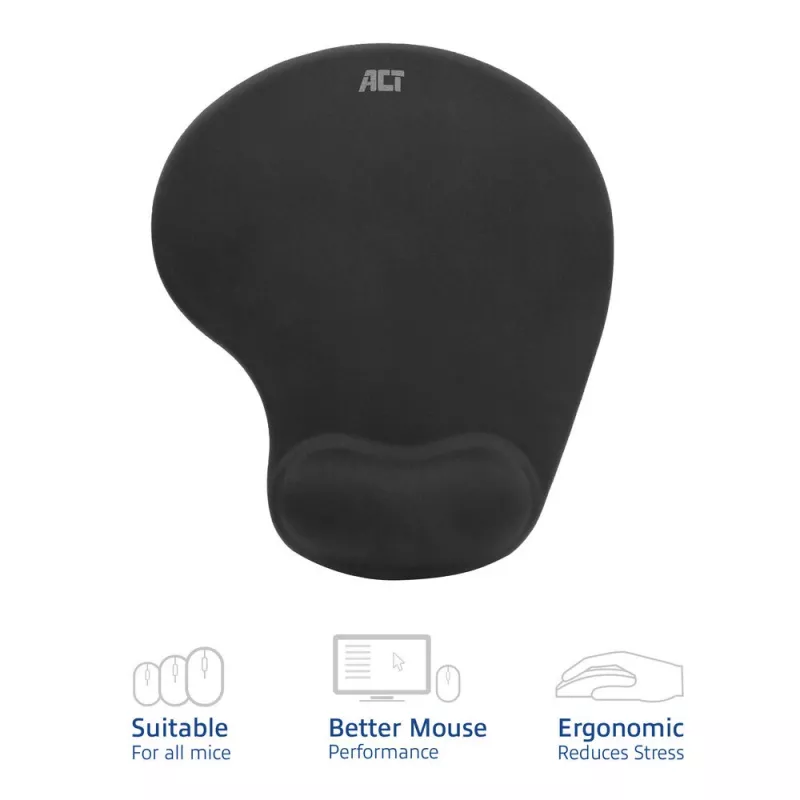Peles paliktnis ACT Ergonomic AC8010 ar plaukstas balstu