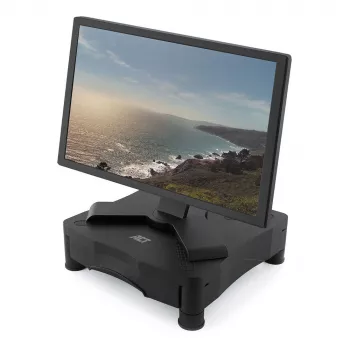 Monitora Statīvs ACT AC8200 Regulējams Augstums Viena Atvilktne Melns