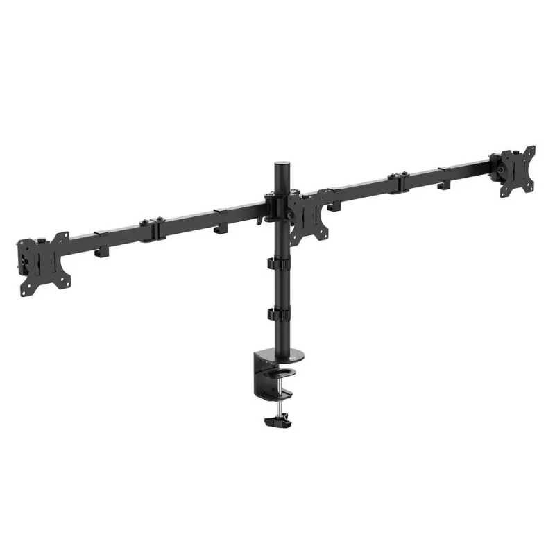 ACT Trīskāršs monitoru statīvs Skavas/Cauruļveida stiprinājums 30 kg 13-27 collas
