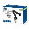 ACT gāzatsperes monitora roka biroja melna AC8311 Clamp/Bolt-through 9 kg