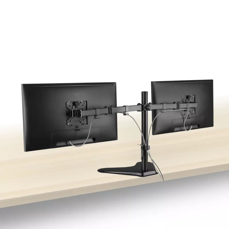 ACT brīvi stāvošs divu monitoru rokturis AC8320 Maksimālais svars 16 kg Minimālais ekrāns 33 cm Maksimālais ekrāns 81,3 cm