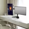 ACT brīvi stāvošs divu monitoru rokturis AC8320 Maksimālais svars 16 kg Minimālais ekrāns 33 cm Maksimālais ekrāns 81,3 cm