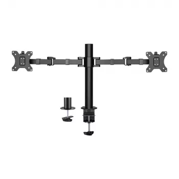 ACT Dual monitora statīvs biroja solid pro skava/caururbjamais 12 kg 10-32 collas