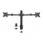 ACT Dual monitora statīvs biroja solid pro skava/caururbjamais 12 kg 10-32 collas