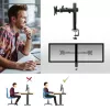 ACT Dual monitora statīvs biroja solid pro skava/caururbjamais 12 kg 10-32 collas