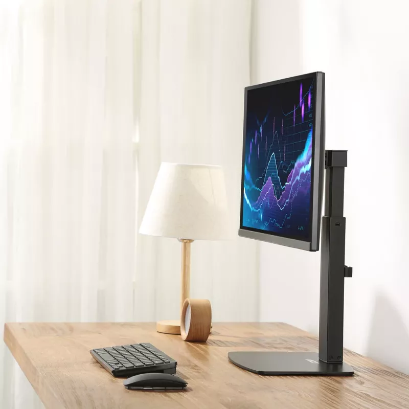 ACT brīvi stāvoša gāzes atsperes monitora roka birojam, 7 kg ietilpība, 10 līdz 32 collas