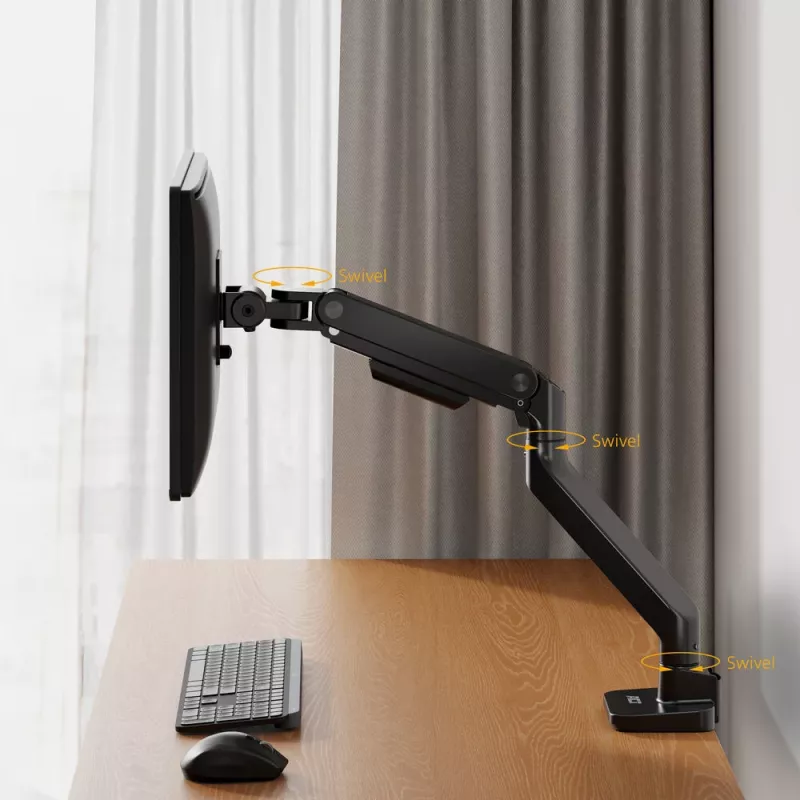 ACT Monitora roka 49 collu biroja premium gāzes atspere 1 monitors Clamp/Grommet 20 kg