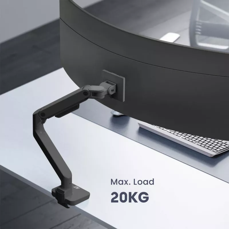 ACT Monitora roka 49 collu biroja premium gāzes atspere 1 monitors Clamp/Grommet 20 kg