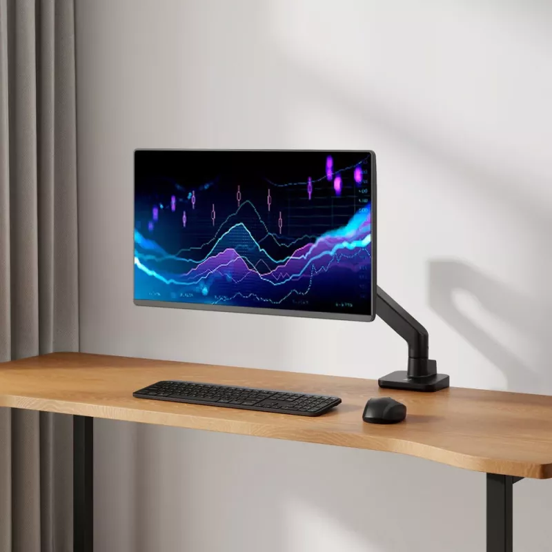 ACT Monitora roka 49 collu biroja premium gāzes atspere 1 monitors Clamp/Grommet 20 kg