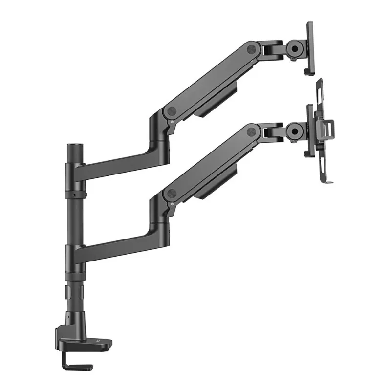 Laptop & monitor arm ACT AC8341 gas spring Melns 49 inch