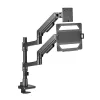 Laptop & monitor arm ACT AC8341 gas spring Melns 49 inch