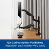 Laptop & monitor arm ACT AC8341 gas spring Melns 49 inch