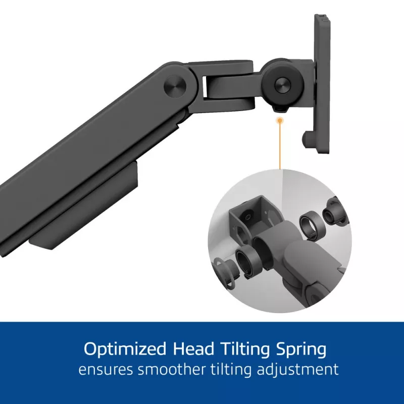 Laptop & monitor arm ACT AC8341 gas spring Melns 49 inch