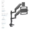 Laptop & monitor arm ACT AC8341 gas spring Melns 49 inch