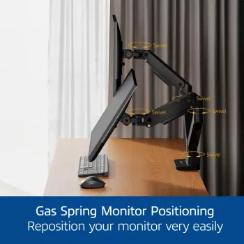 ACT monitora roka 35 collu biroja premium, gāzes atspere, 2 monitori