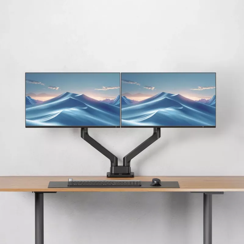 ACT monitora roka 35 collu biroja premium, gāzes atspere, 2 monitori