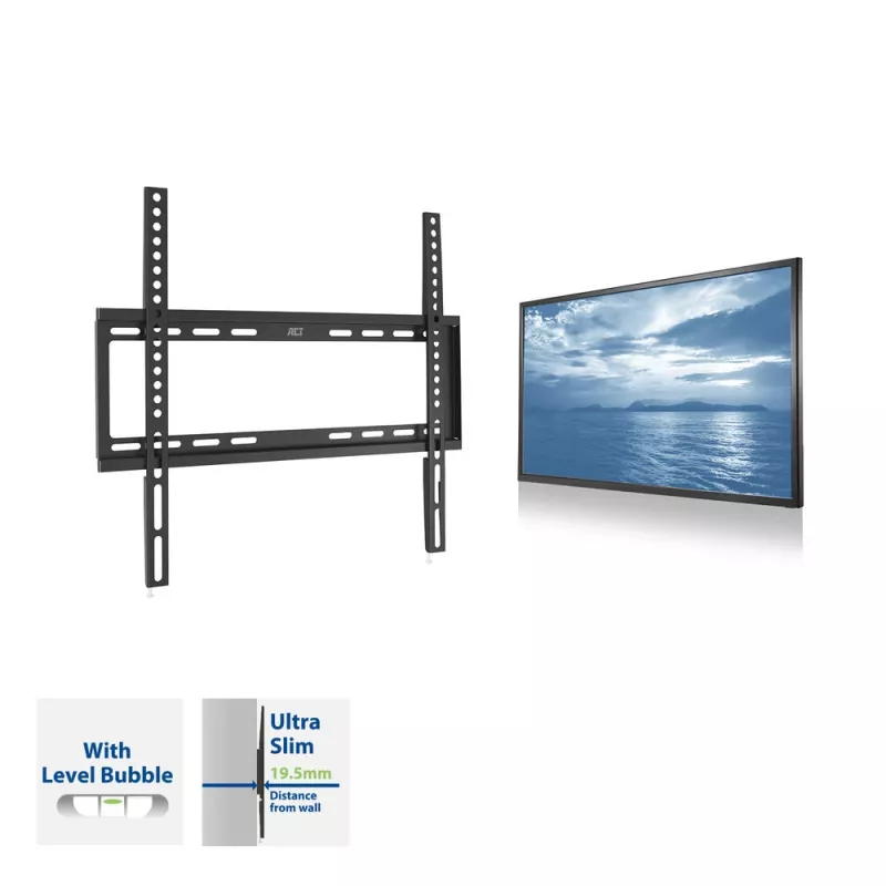 ACT TV Wall Mount 32 inch up to 55 inch VESA 35 kg Melns
