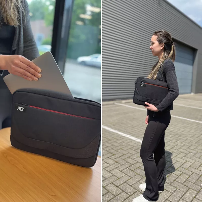 Uzmavas futrālis ACT Suburb Laptop Sleeve 13.3 collas no pārstrādātām plastmasas pudelēm