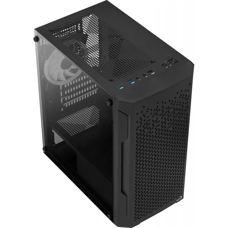 Aerocool Trinity Mini Mini Tower Melns
