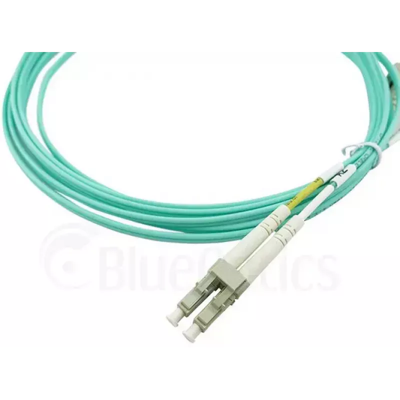 Optiskās šķiedras kabelis BlueOptics AJ839A 50 m LC OM3 Aqua