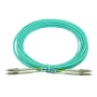 Optiskās šķiedras kabelis BlueOptics AJ839A 50 m LC OM3 Aqua