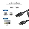 DisplayPort vīriešu–vīriešu kabelis ACT AK3980 2 metri ar pieslēgtu 20. barošanas kontaktu