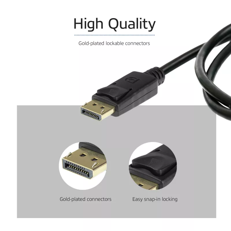 ACT 1 metrs DisplayPort 1.4 kabelis 8K vīrietis - vīrietis