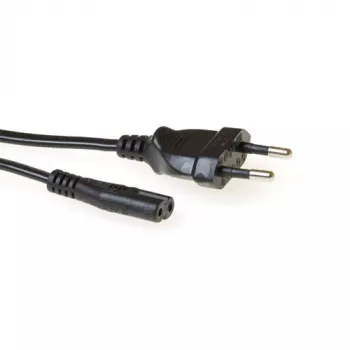 Barošanas vads Euro vīrišķais - C7 sievišķais melns 1,5 m ACT Powercord