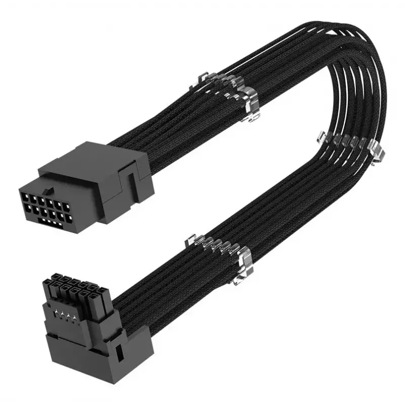 Kabelis Akasa G-Nexus PX16 12+4-pin melns 0,3 m
