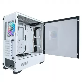 PC korpuss Azza APOLLO 430 Midi Tower balts