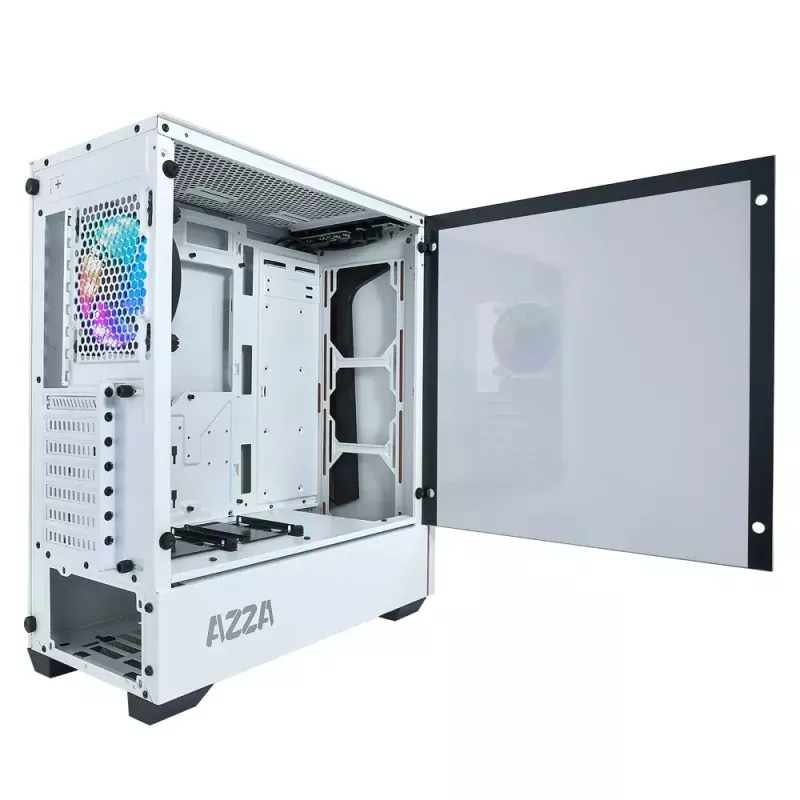 PC korpuss Azza APOLLO 430 Midi Tower balts