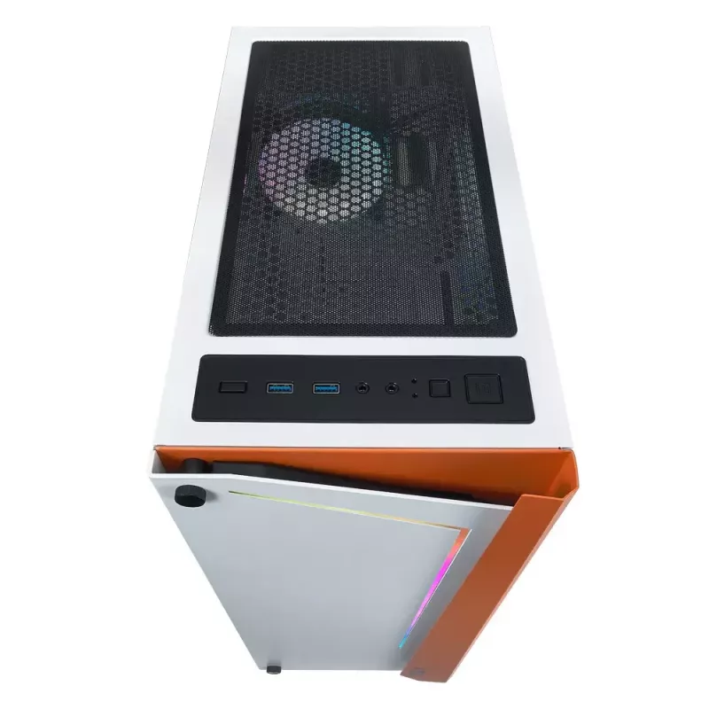 PC korpuss Azza APOLLO 430 Midi Tower balts