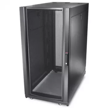 APC NetShelter SX, Server Rack Enclosure, 24U, Shock Packaging, 1250 lbs, Melns, 1200H x 600W x 1070D mm