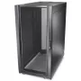 APC NetShelter SX, Server Rack Enclosure, 24U, Shock Packaging, 1250 lbs, Melns, 1200H x 600W x 1070D mm