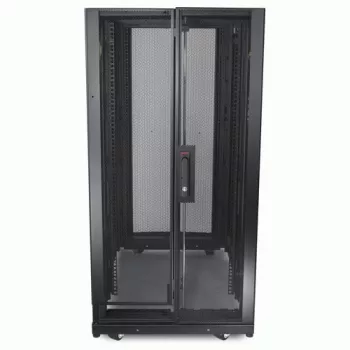 APC NetShelter SX, Server Rack Enclosure, 24U, Shock Packaging, 1250 lbs, Melns, 1200H x 600W x 1070D mm
