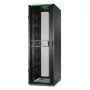 APC NetShelter SX Server Rack Gen 2, 48U, 2258H x 750W x 1070D mm, ar sāniem, melns