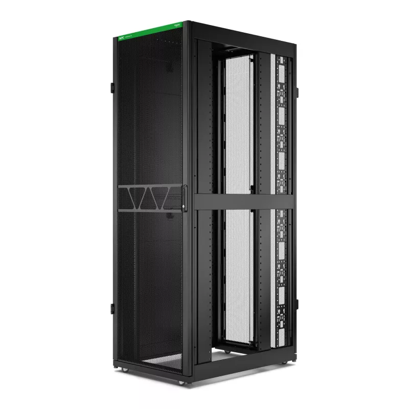 APC NetShelter SX Server Rack Gen 2, 48U, 2258H x 750W x 1070D mm, ar sāniem, melns