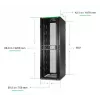 APC NetShelter SX Server Rack Gen 2, 48U, 2258H x 750W x 1070D mm, ar sāniem, melns