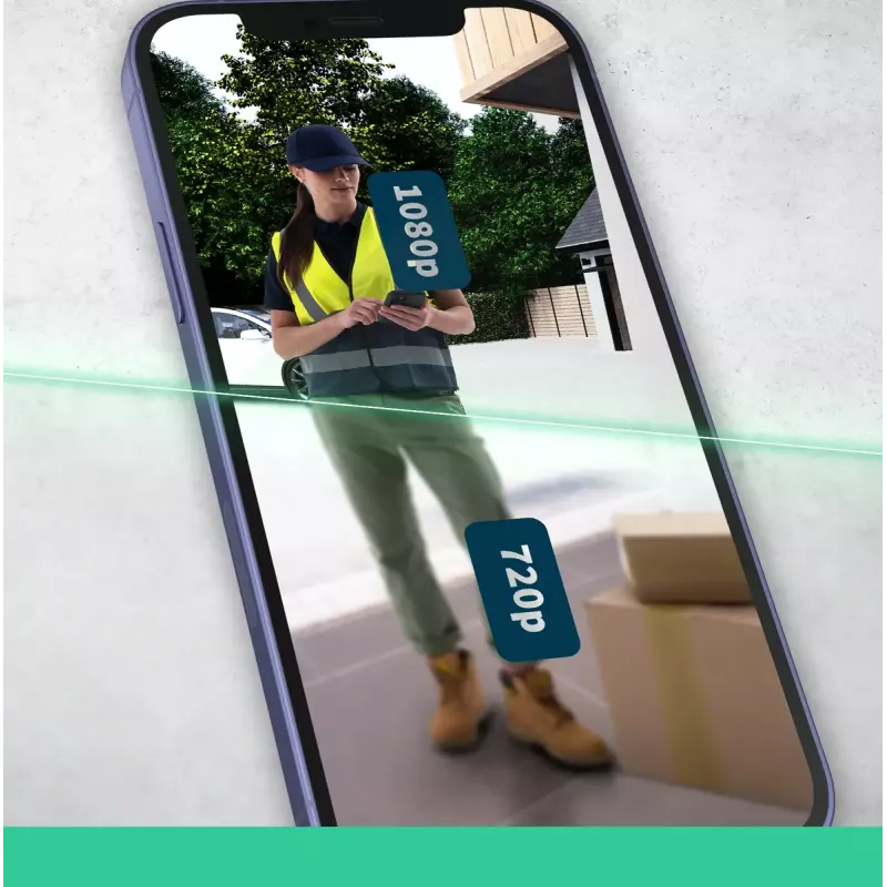 Video durvju zvans Arlo Essential HD AVD3001-100EUS 1536p 180° skata leņķis