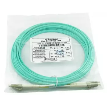 Optiskās šķiedras kabelis BlueOptics BK842A 30 m LC OM3 Aqua