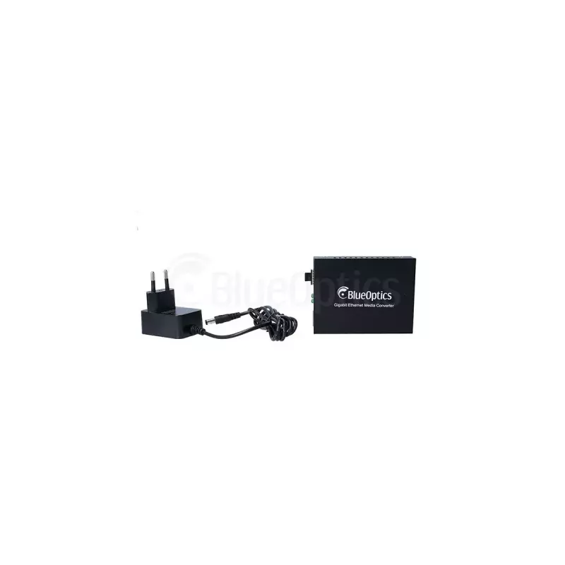 Tīkla multivides pārveidotājs BlueOptics BLMC001 1000 Mbit/s Melns