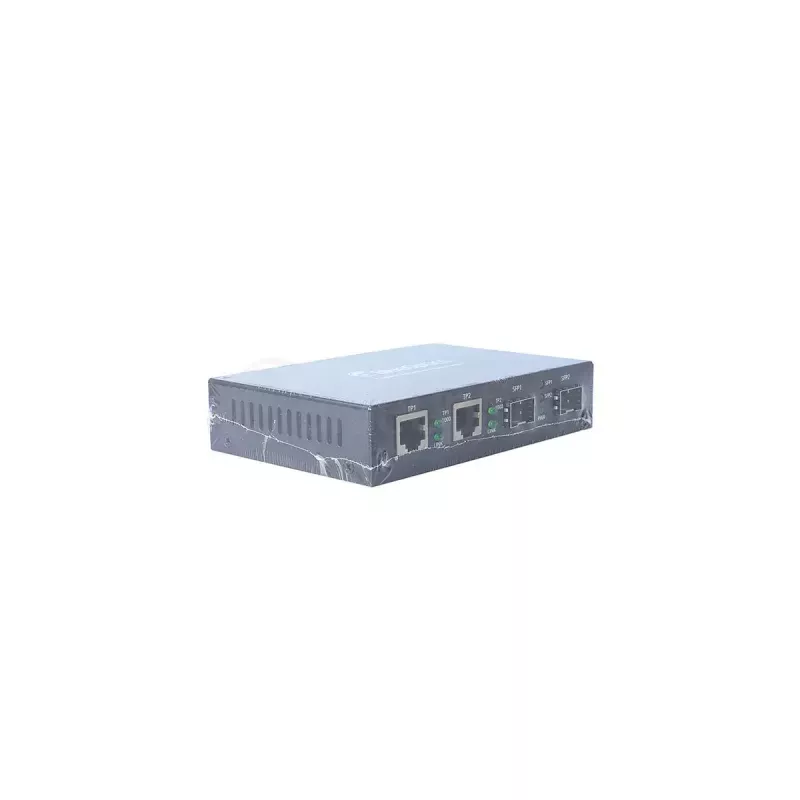 Tīkla multivides pārveidotājs BlueOptics BLMC003 1000 Mbit/s vienmoda melns